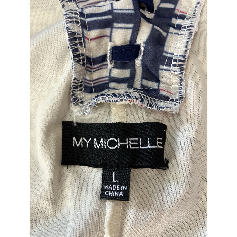 My Michelle V Neck Sleeveless Lined Boho Dress Size L - Picture 2 of 8